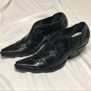 Black Western Cowboy Embroidered BCBGirls Booties